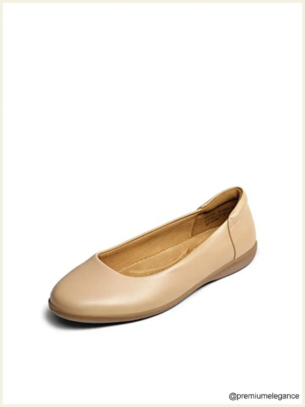 Women's Ballet Flats with Foam Insole, Slip-on Round Toe Work Shoes